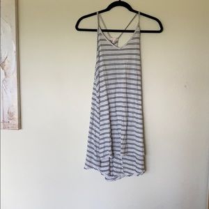 White and black stripped tank top